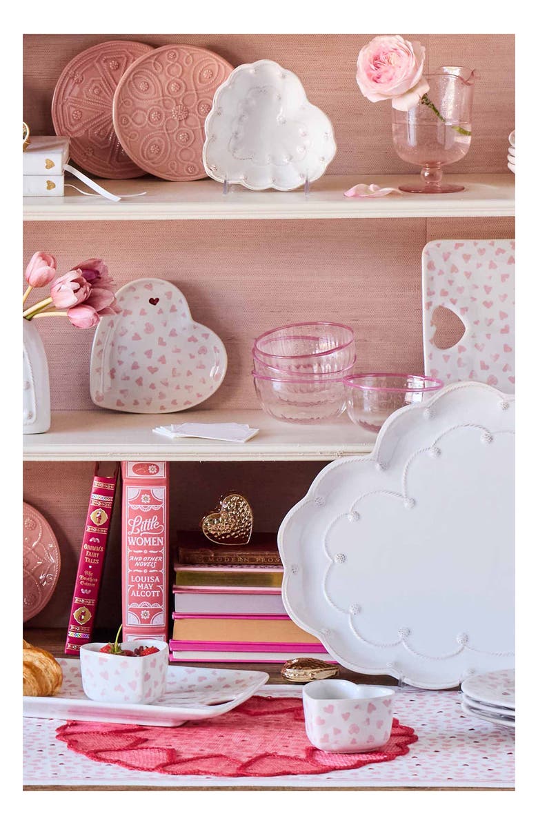 Juliska Love You More Ceramic Ramekin, Alternate, color, Pink