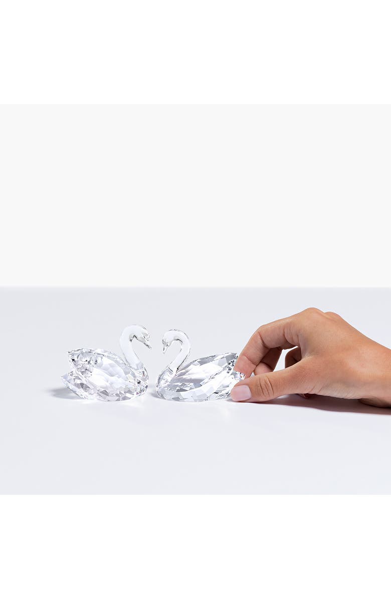 Swarovski Feathered Beauties Set of 2 Crystal Swans, Alternate, color, 