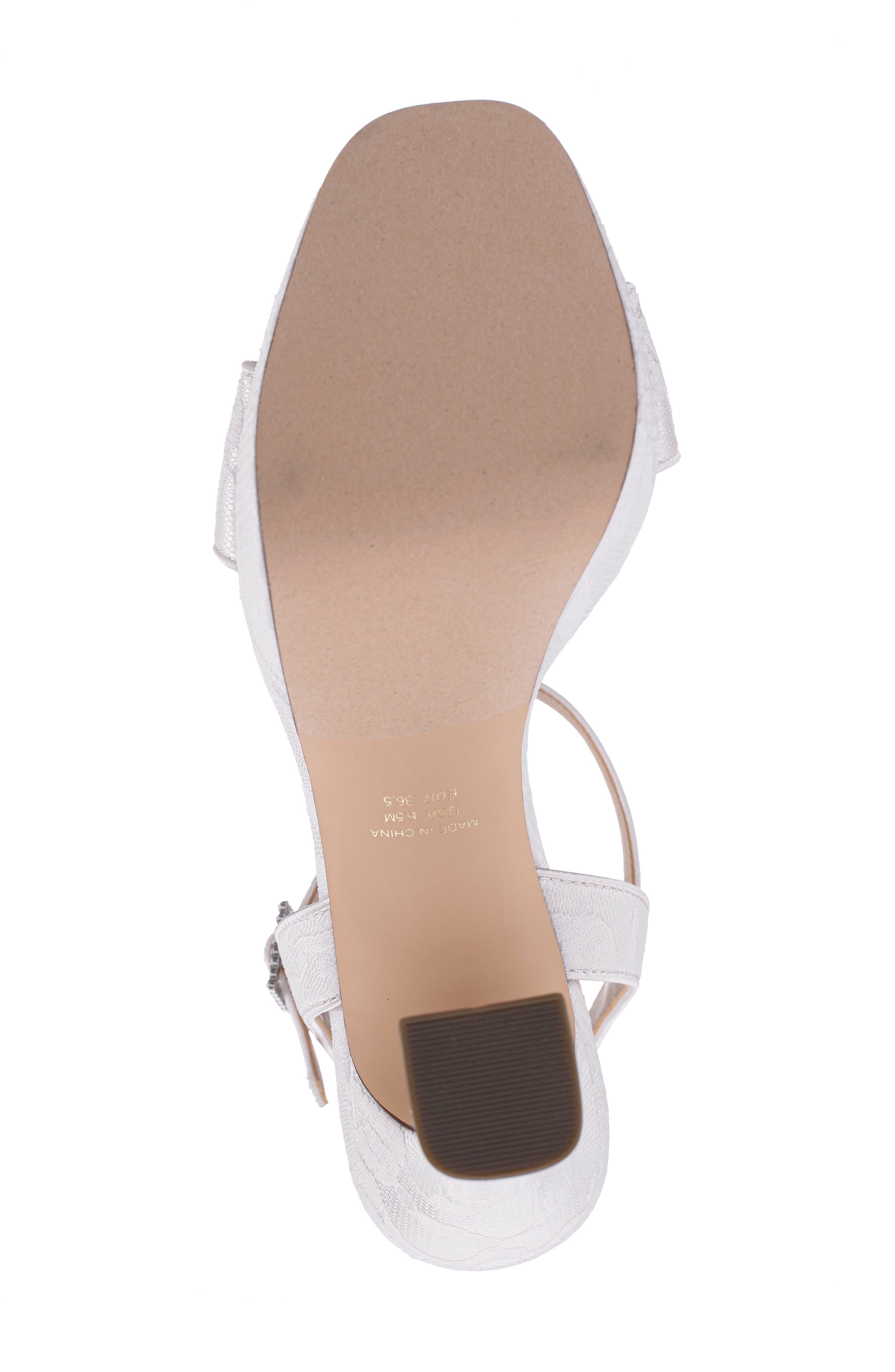 Nina Alma Platform Sandal, Alternate, color, Ivory