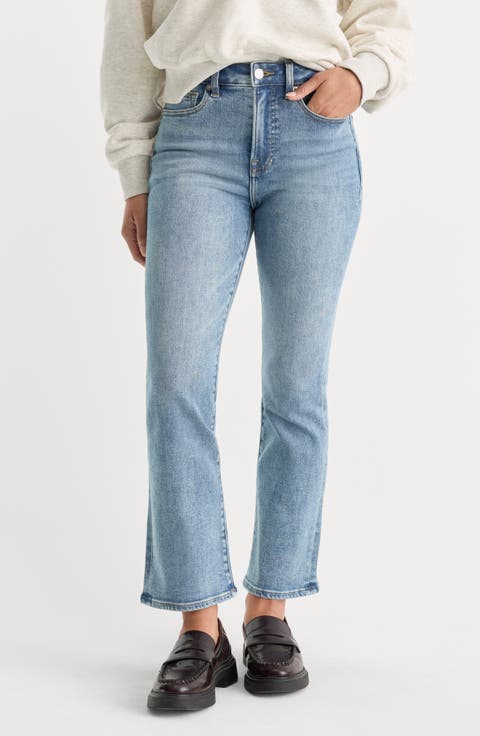 Good Legs Crop Mini Bootcut Jeans
