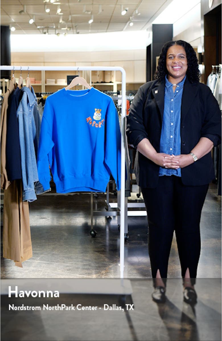 x Sanrio Keroppi<sup>®</sup> Cotton Graphic Sweatshirt, sales video thumbnail