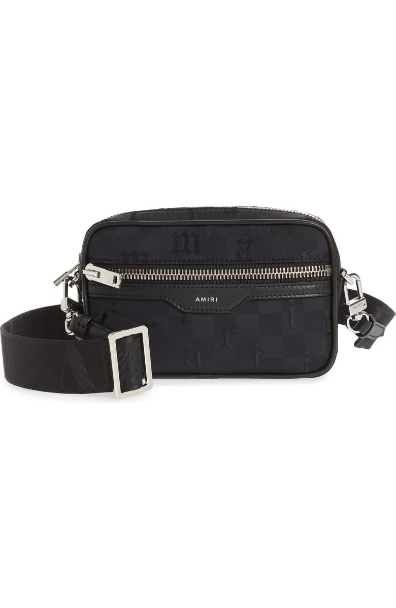 AMIRI Nylon Jacquard Camera Bag, Main, color,