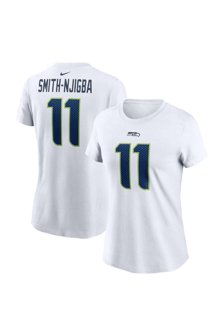 Women's Nike Jaxon Smith-Njigba White Seattle Seahawks Player Name & Number T-Shirt, Main, color, White