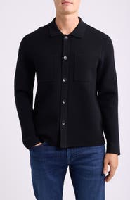 Nordstrom Merino Wool Blend Button Front Cardigan