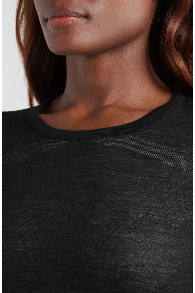 Intraknit Thermal Merino Base Layer, Alternate, color, BLACK-WHITE