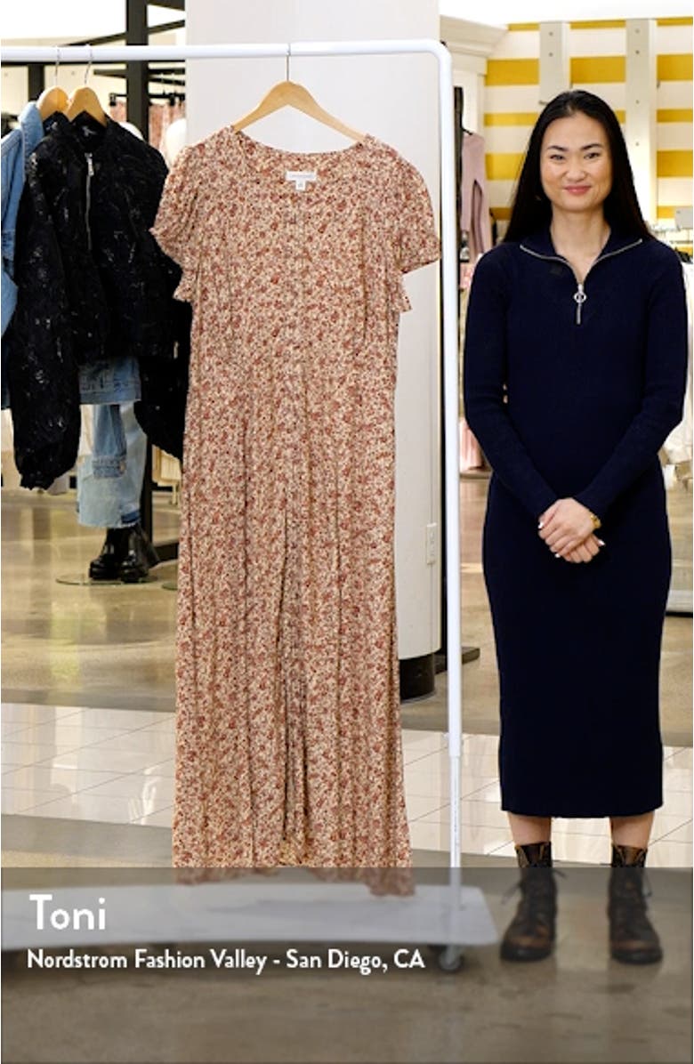 Floral Woven Maxi Dress, sales video thumbnail