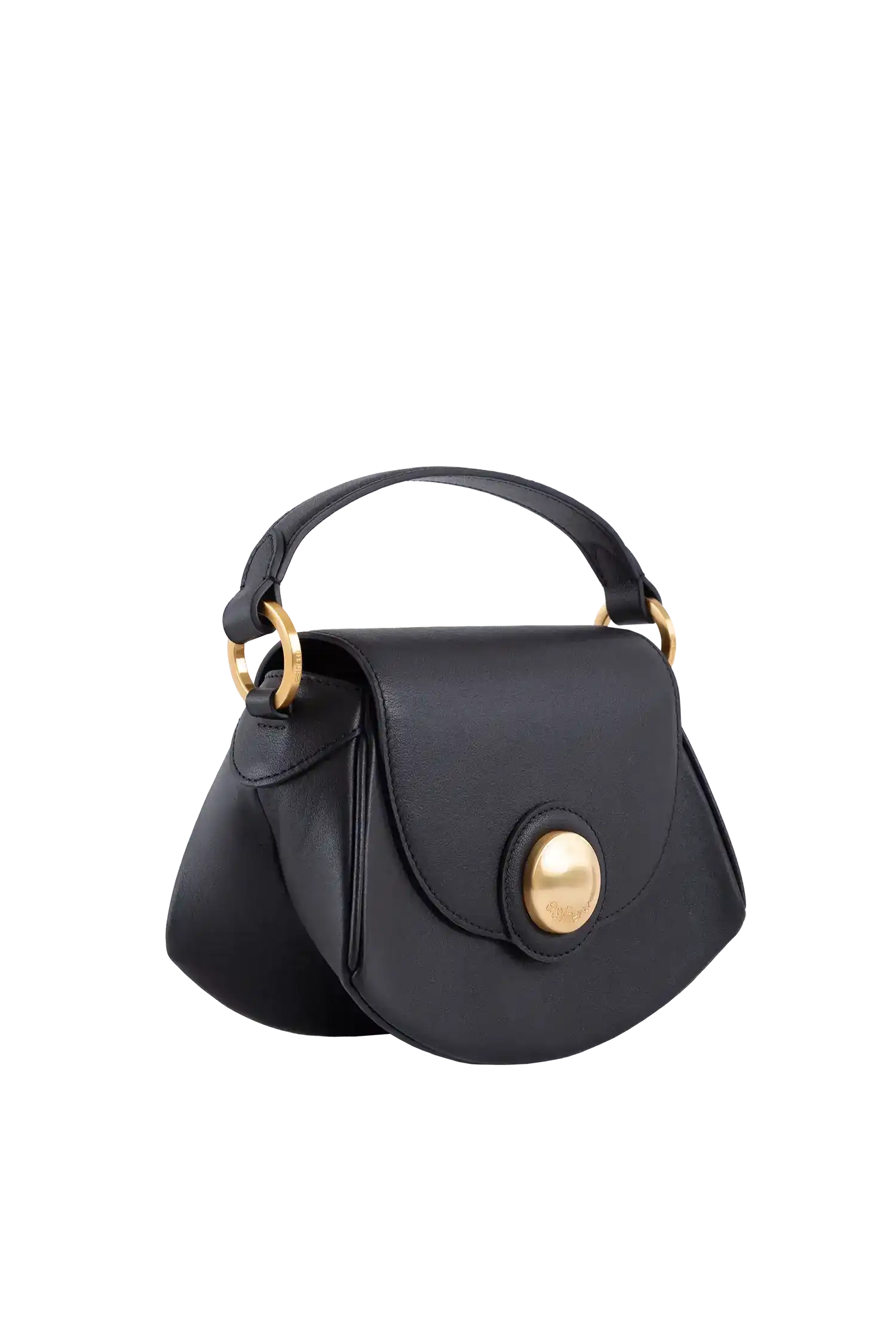 Esthera 7PM Leather Handbag, Alternate, color, Black