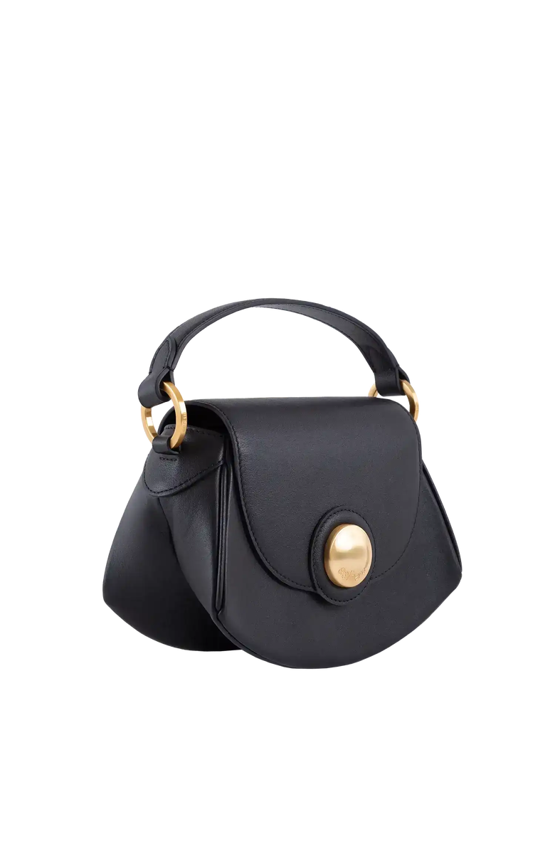 Esthera 7PM Leather Handbag, Alternate, color, Black