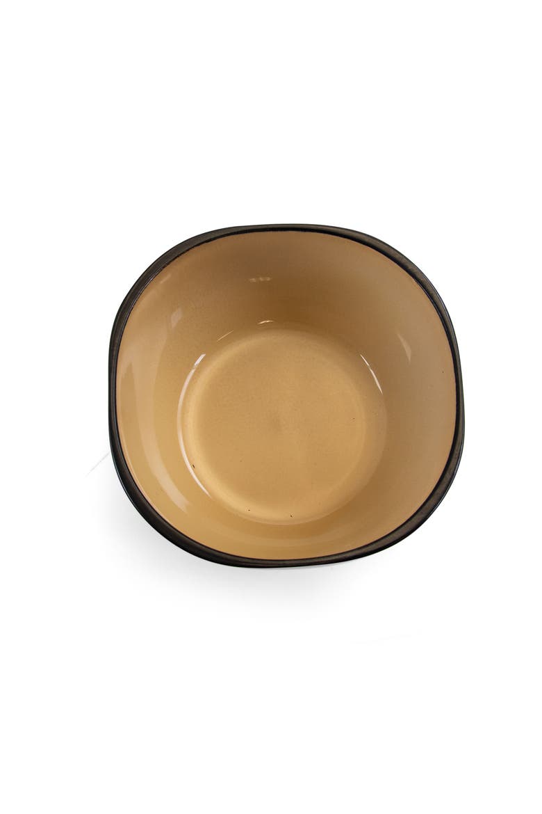 16 pc Dinnerware, Taupe Square Shape, Alternate, color, Beige