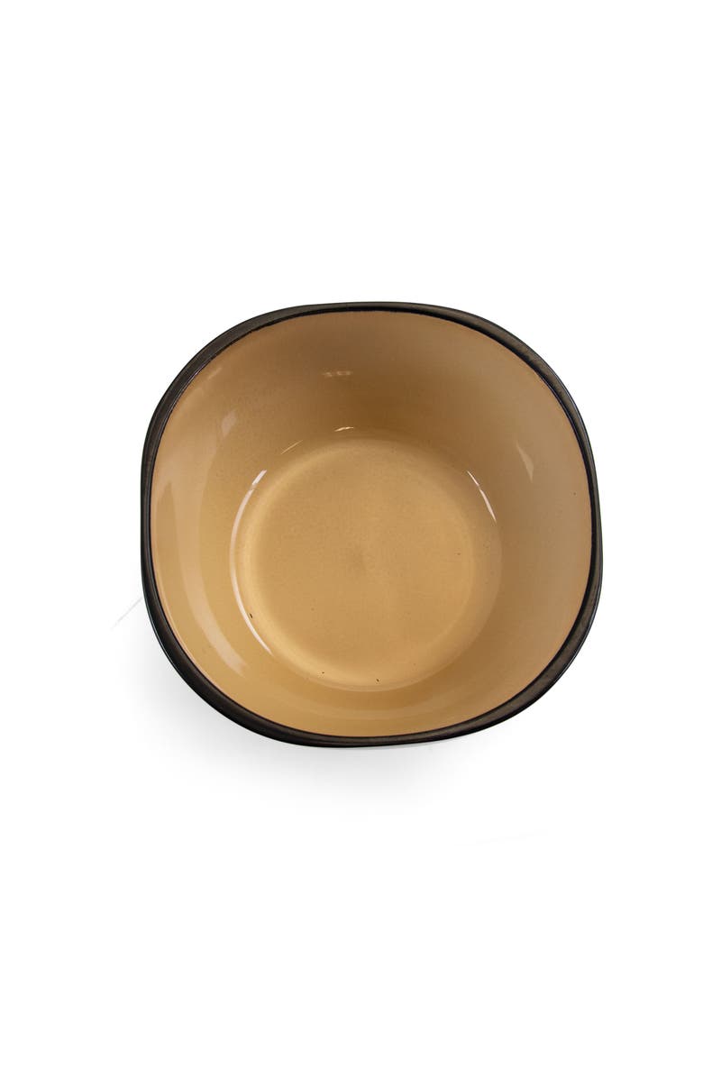 Gibson Home 16 pc Dinnerware, Taupe Square Shape, Alternate, color, Beige