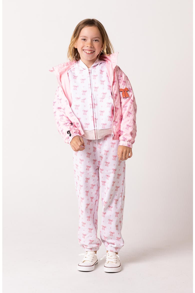 Kids' Soft Fleece Zip Joggers, Alternate, color, PINK