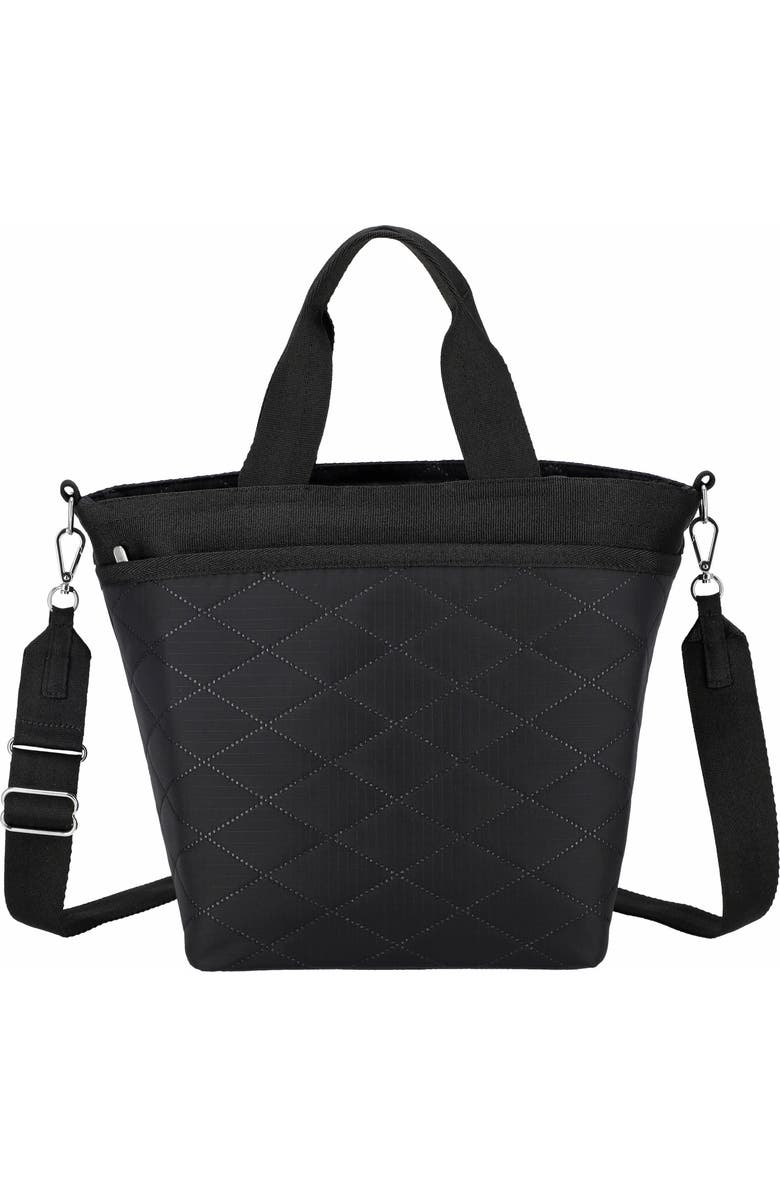 LeSportsac Bucket Tote Bag, Main, color, Black Cross Deboss