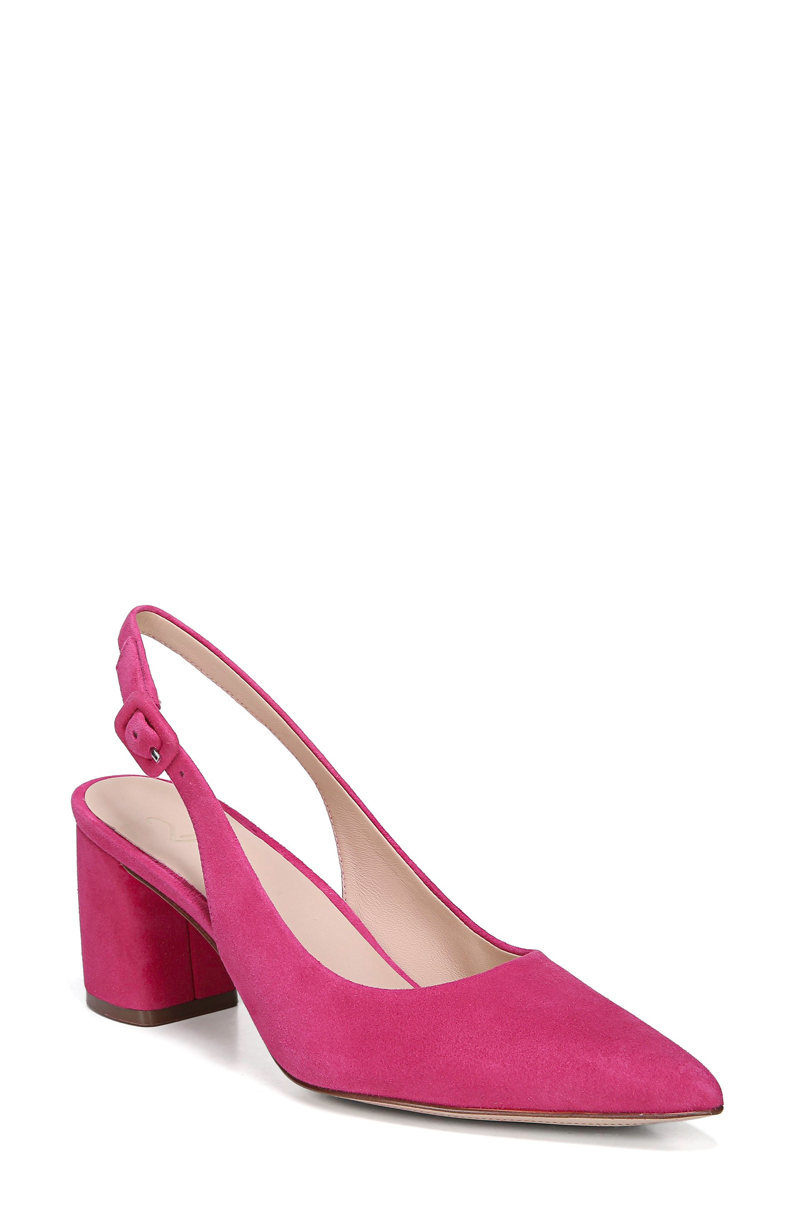 27 Edit Meera Slingback Pump, Main, color, FUCHSIA SUEDE