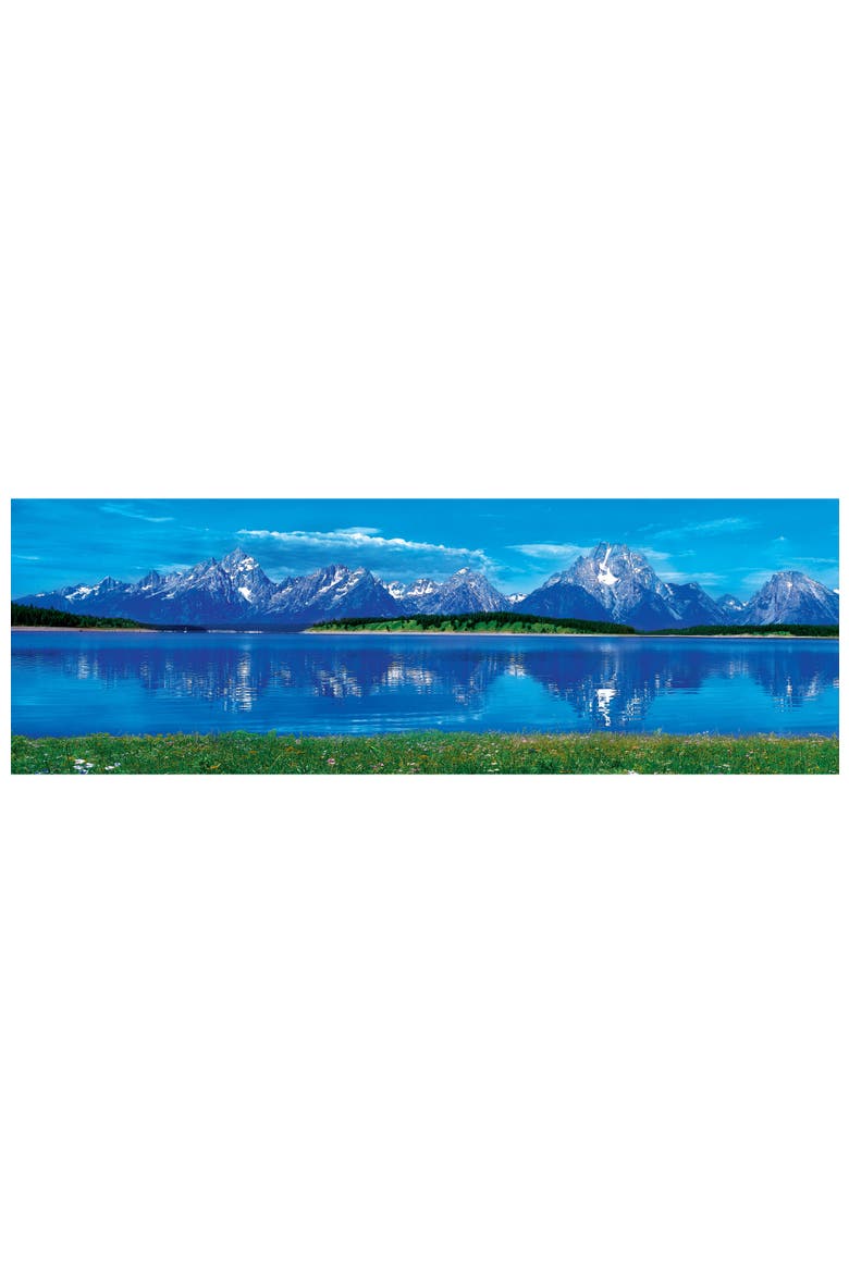 Grand Tetons 1000pc Panoramic Puzzle, Alternate, color, Multicolor
