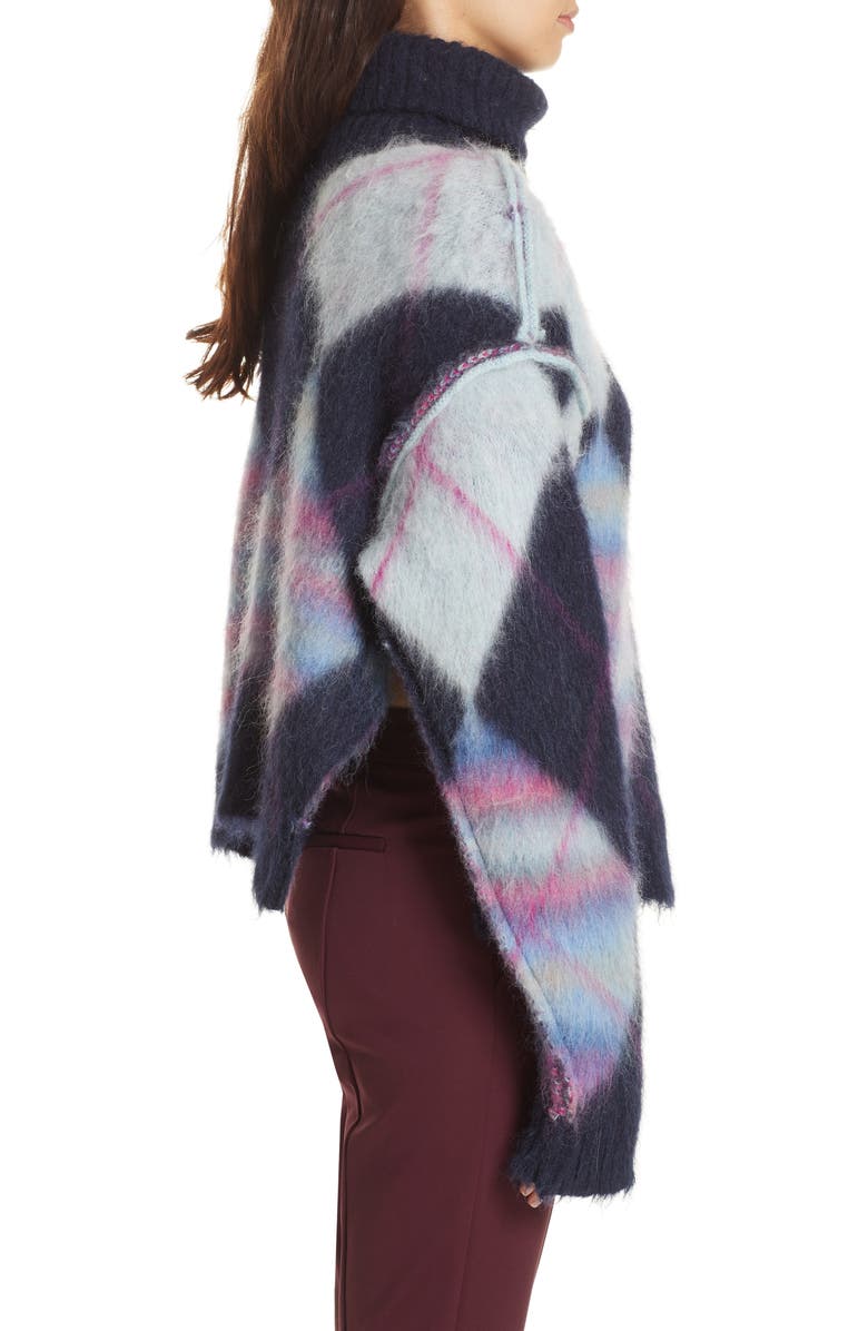 DVF Mohair & Alpaca Blend Turtleneck Sweater, Alternate, color,