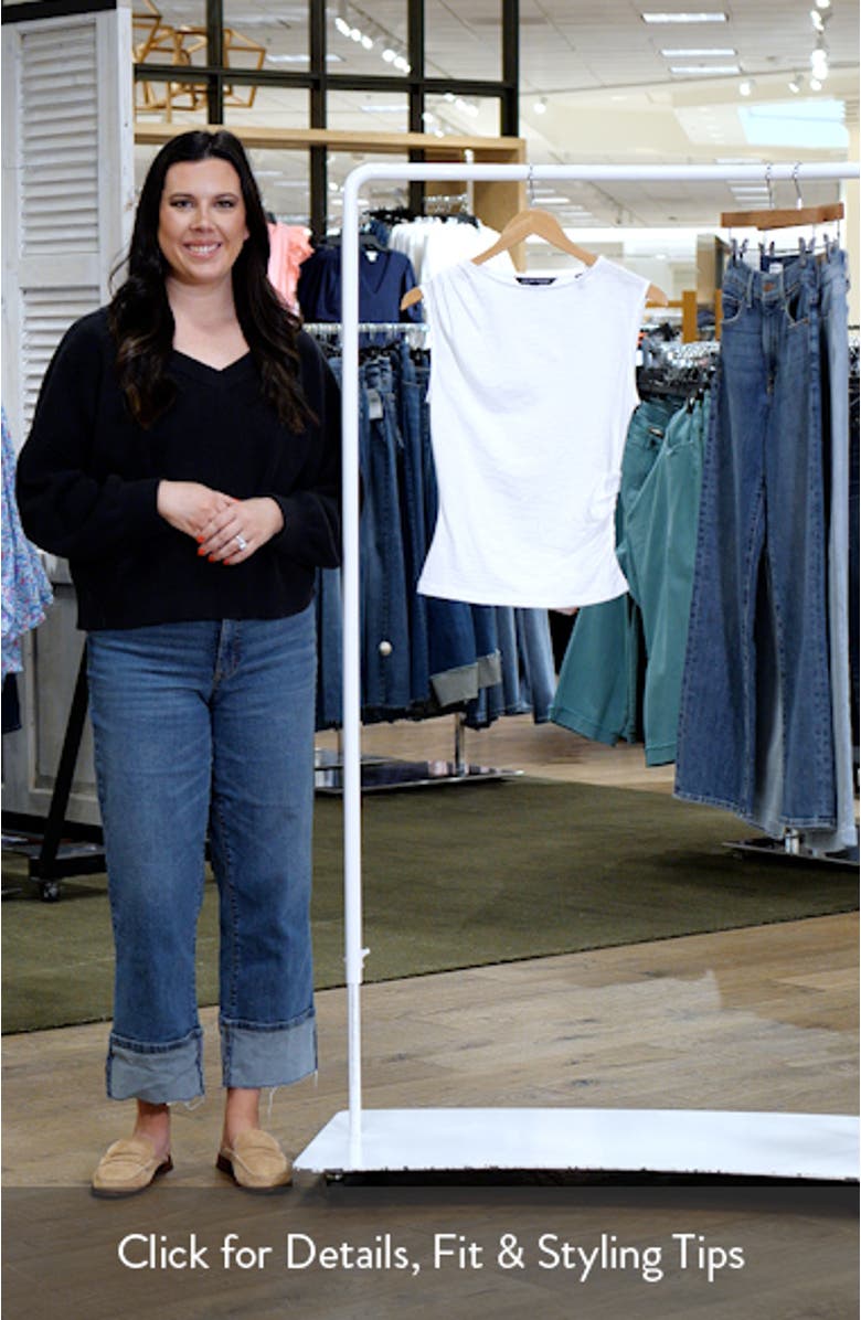 Brody Gathered Cotton Muscle Tee, sales video thumbnail