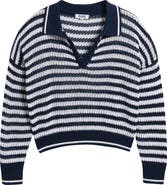 525 Kimberly Stripe Open Stitch Cotton Sweater