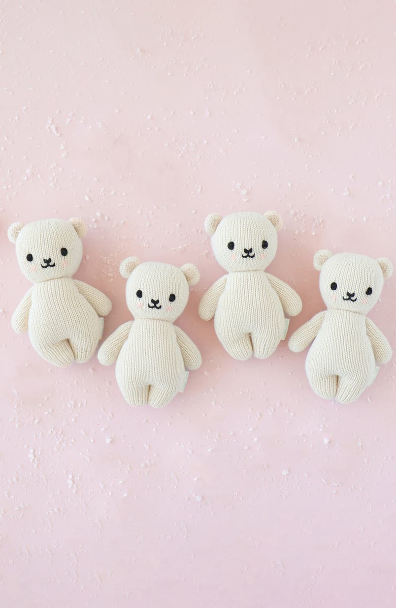 cuddle+kind Baby Polar Bear Stuffed Animal, Alternate, color, Cream