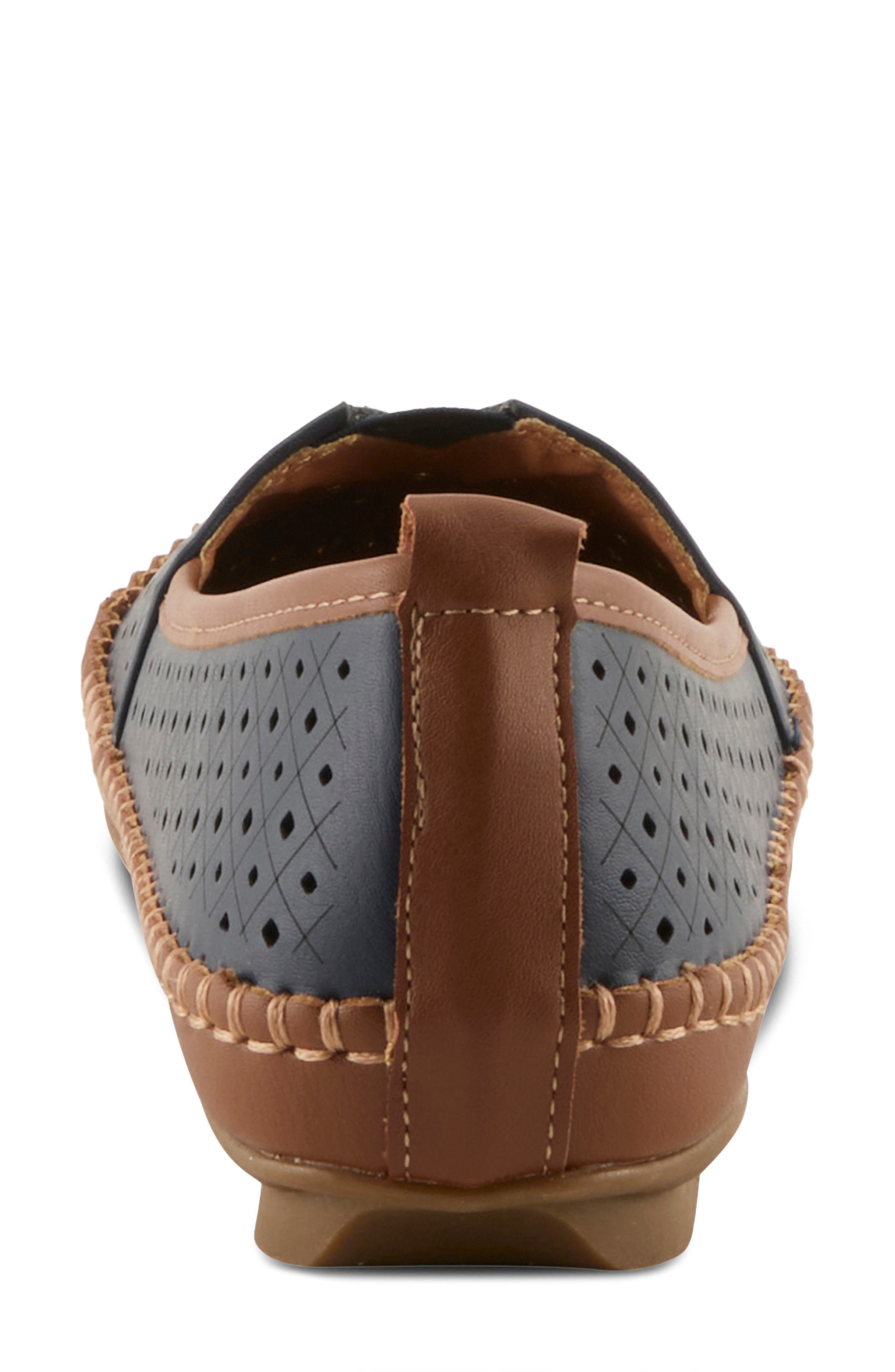 Pavri Perforated Loafer, Alternate, color, NAVY