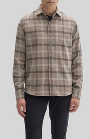 Robert Barakett Liam Plaid Button Down Shirt