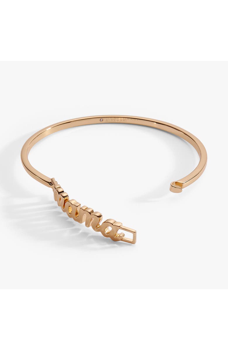 Alex and Ani 'Mama' Tension Cuff Bracelet, Alternate, color, Gold