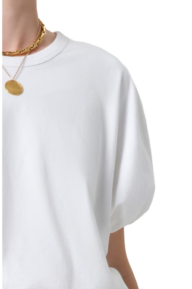 Gia Bubble Crop Top, Alternate, color, SOFT WHITE OFF WHITE