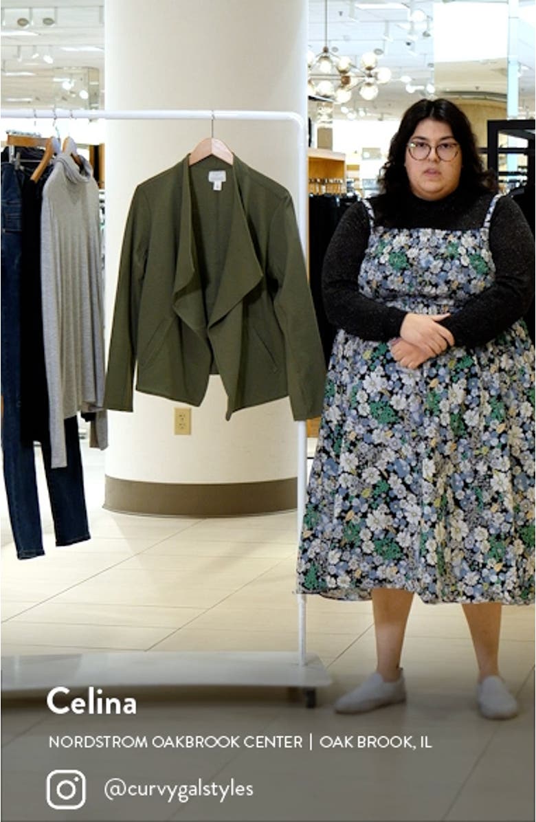 Drape Collar Knit Blazer, sales video thumbnail