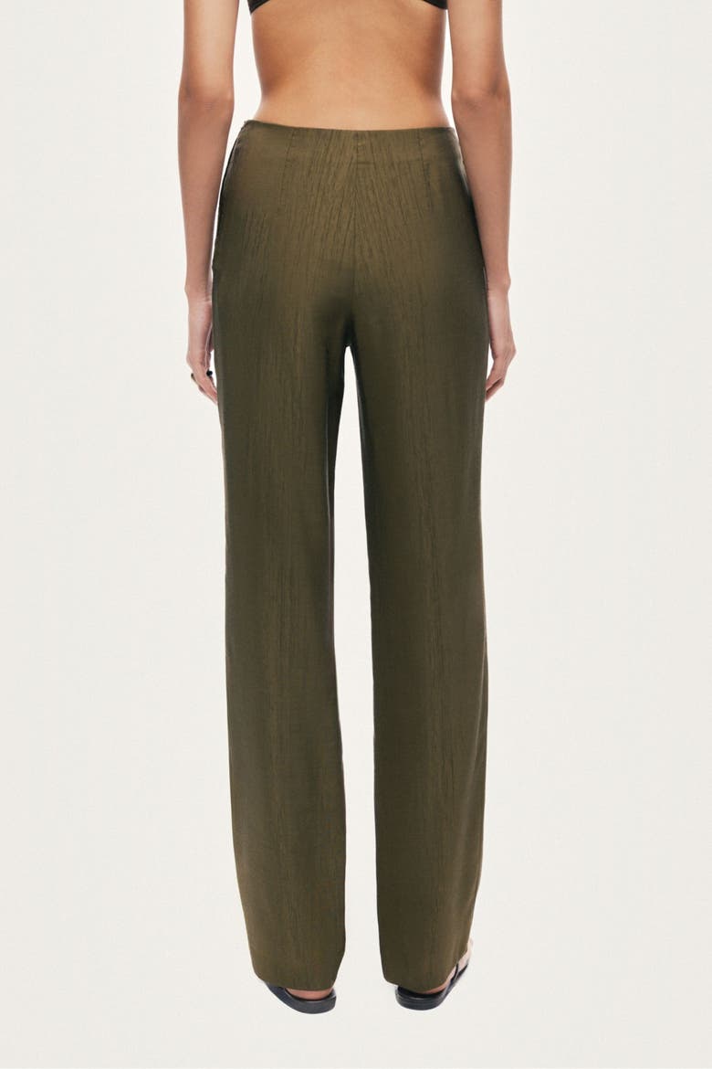 Straight-Leg Tailored Pants, Alternate, color, Khaki