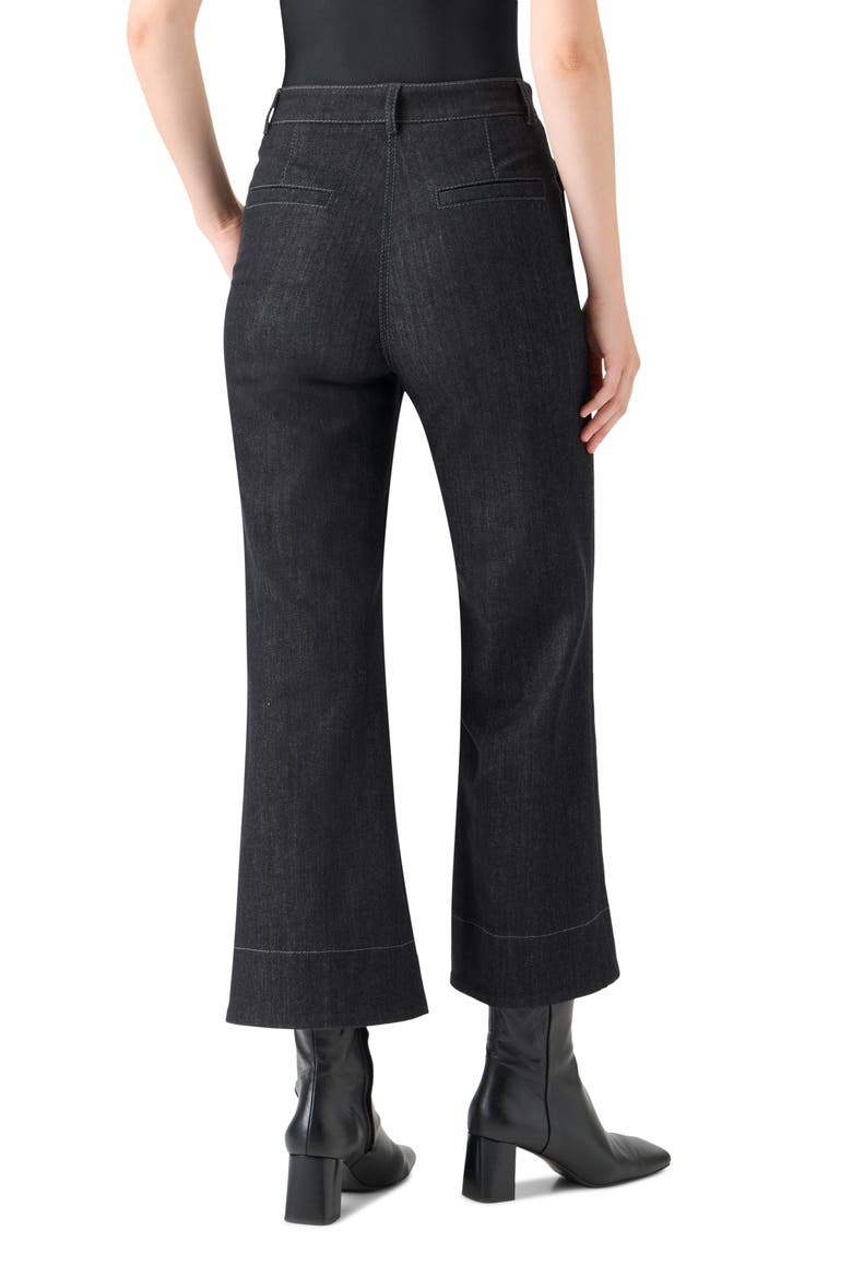 Ankle Flare Jeans, Alternate, color, BLACK DENIM