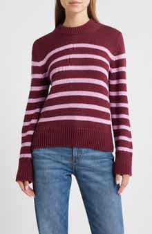 Rails Alise Stripe Crewneck Cotton Sweater