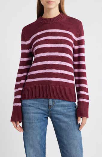 Rails Alise Stripe Crewneck Cotton Sweater
