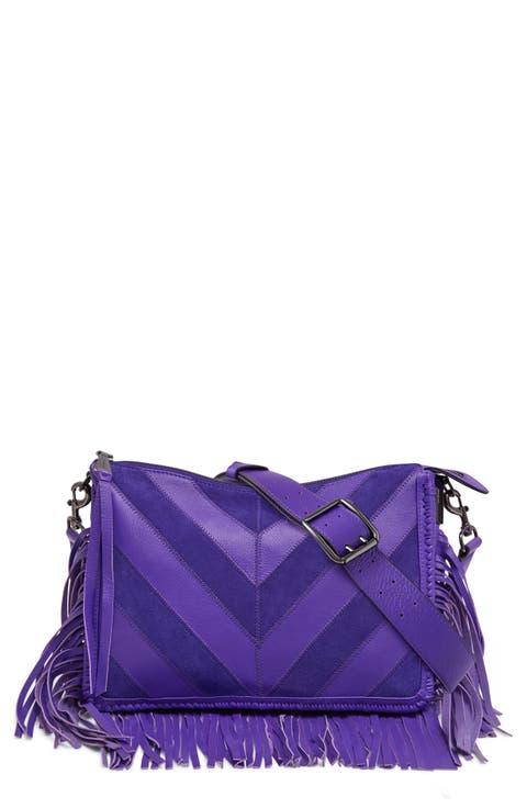 Famous Fringe Large Leather Crossbody