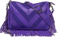 AIMEE Famous Fringe Large Leather Crossbody