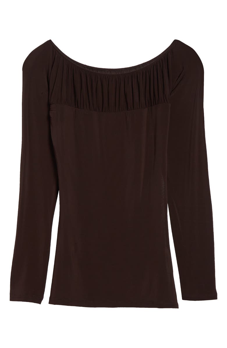 Paloma Wool Azucar Shirred Bateau Neck Knit Top, Alternate, color, 