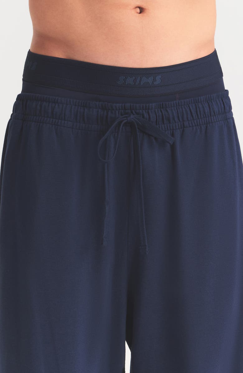 SKIMS Straight Leg Stretch Lounge Pants, Alternate, color, Navy
