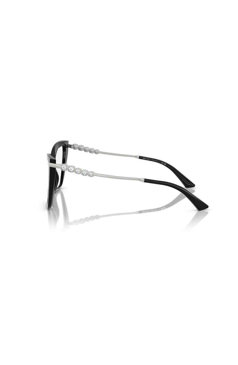 Jimmy Choo 55mm Cat Eye optical glasses, Alternate, color, Black