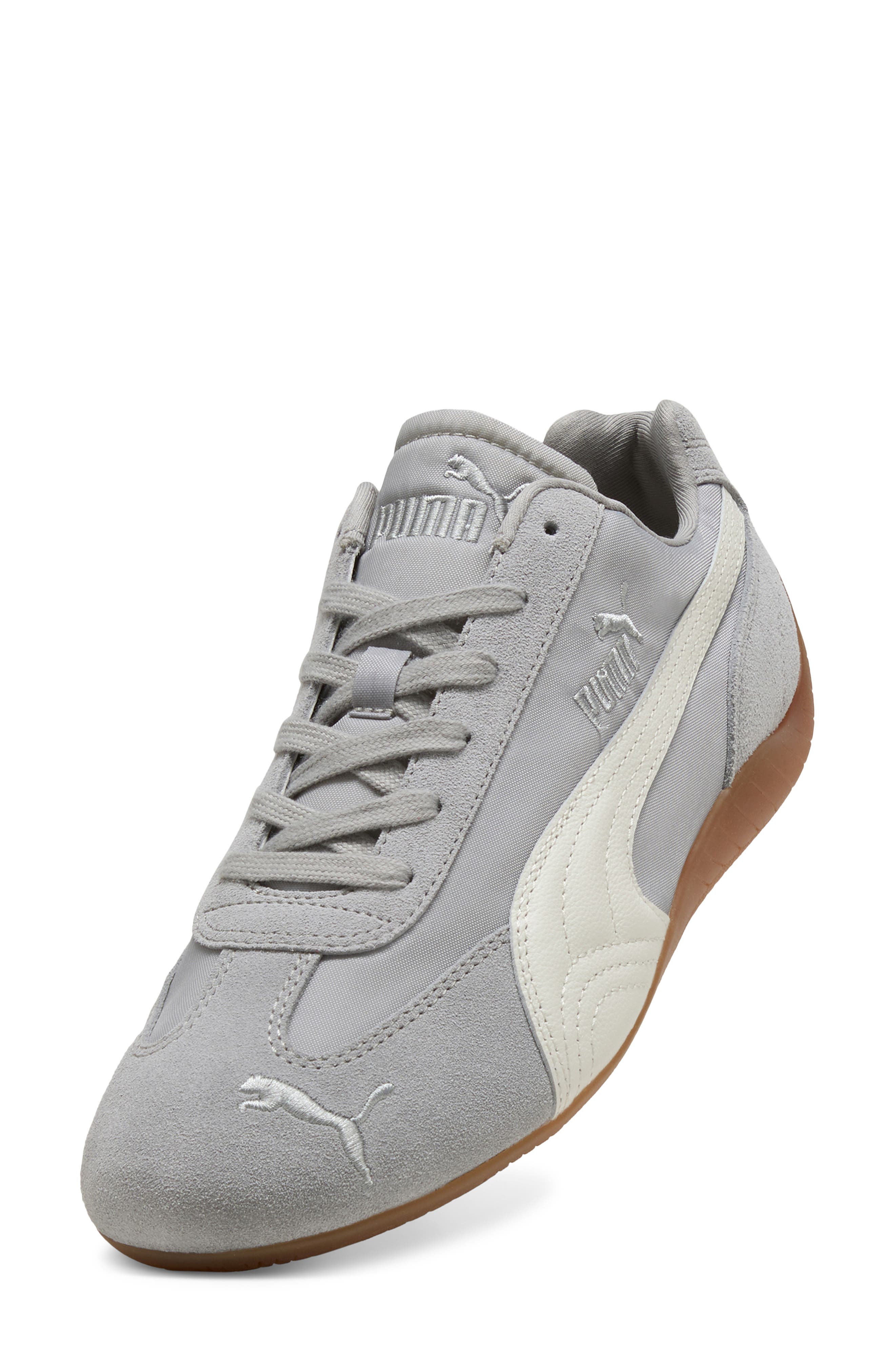 PUMA Speedcat Nylon Sneaker, Alternate, color, Gray Echo/ Puma White