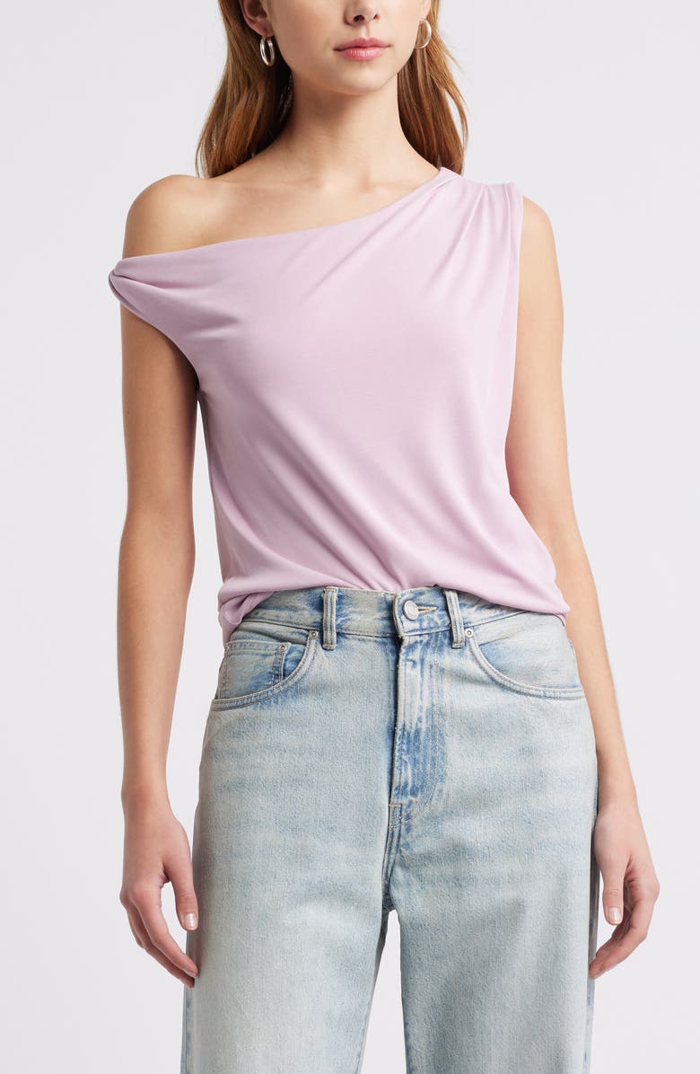 Open Edit One Shoulder Top, Main, color,