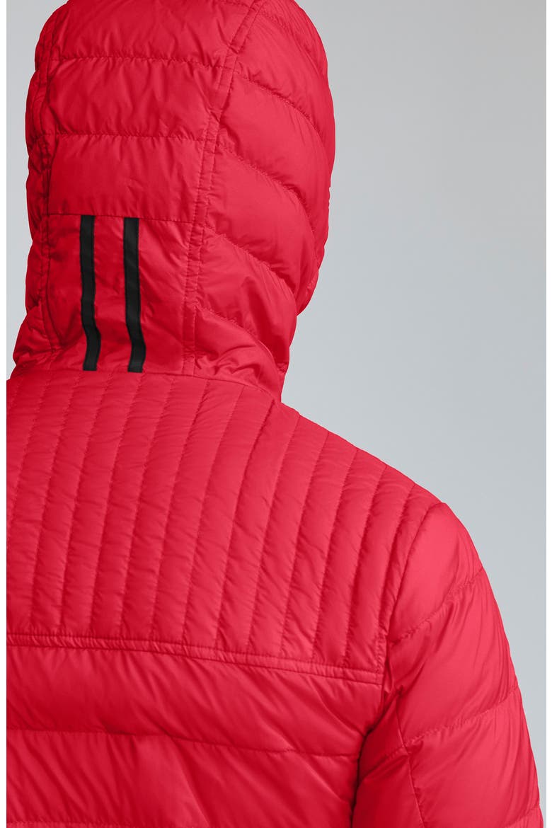 Cabri Hooded Packable Down Jacket, Alternate, color, RED