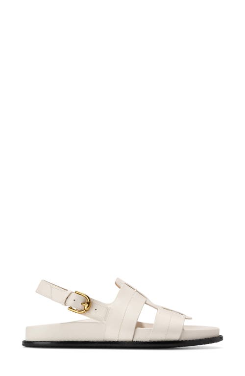 Cole Haan Marlee Slingback Fisherman Sandal In Ivory Leather