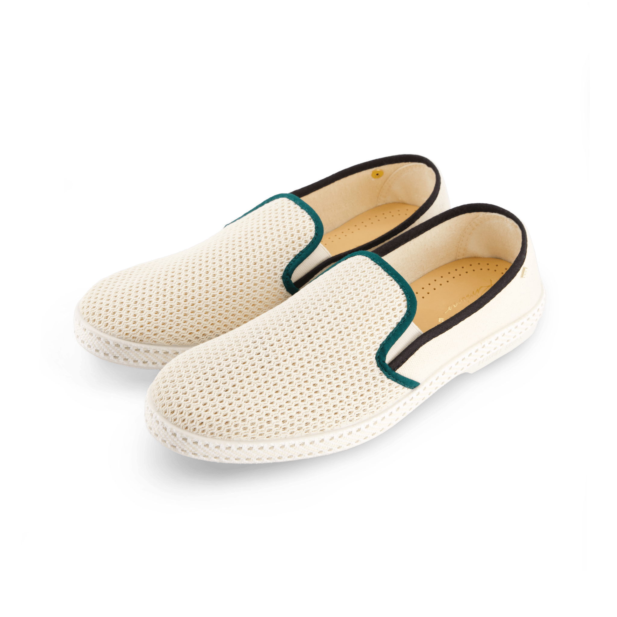 Rivieras Cotton Canvas & Mesh Slip-On Loafer, Alternate, color, Cream