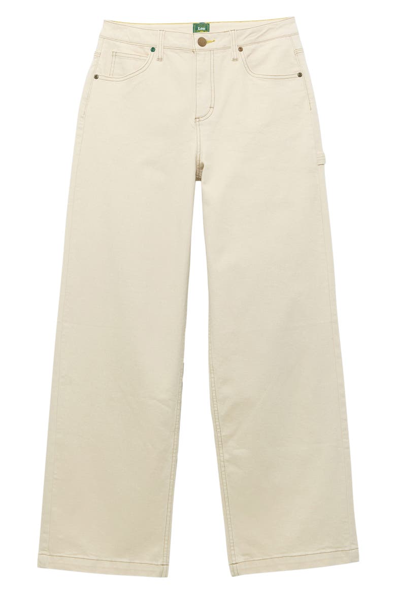 x Crayola Carpenter High Rise Straight Leg Jeans, Alternate, color, ECRU