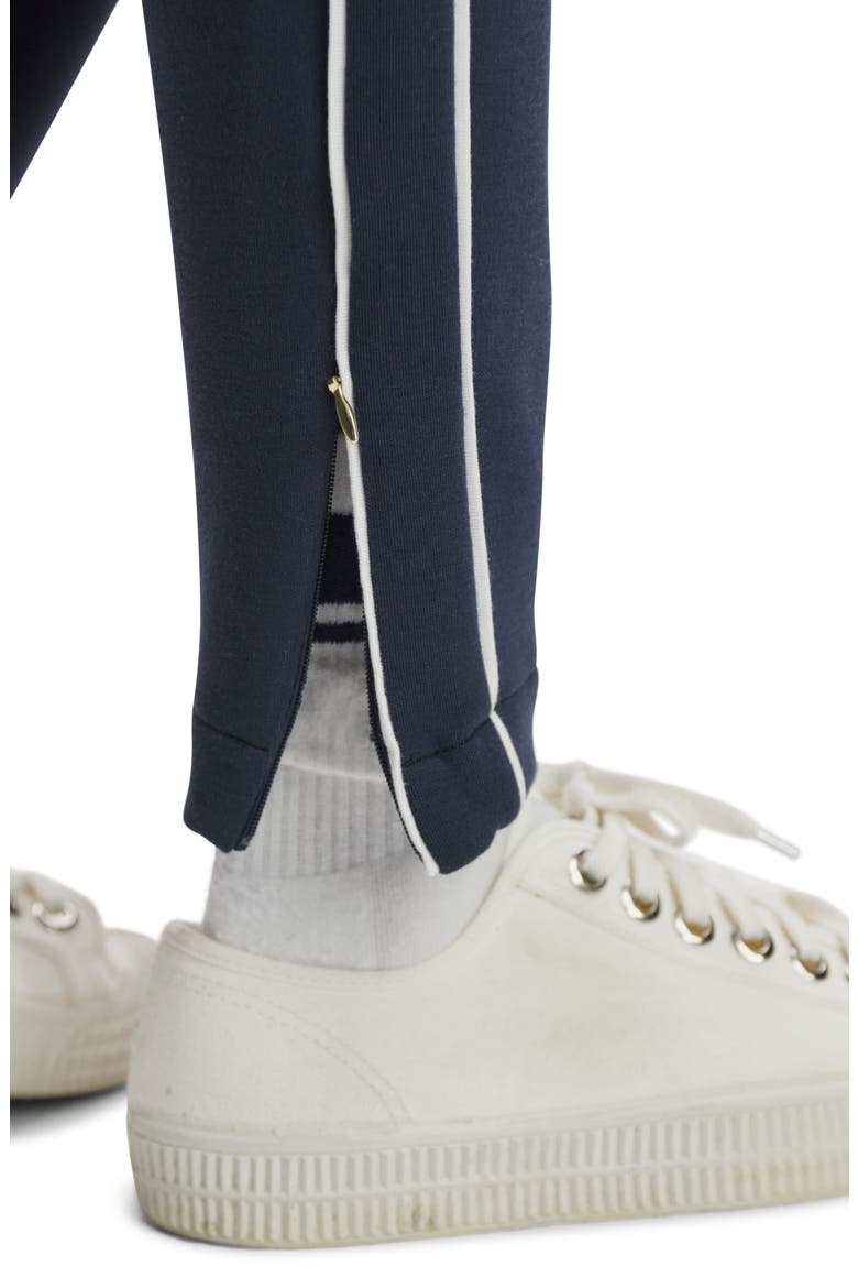 The DoubleSoft® Slim Piped Pants, Alternate, color, NAVY