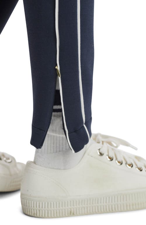 Varley The Slim Piped Pants In Navy