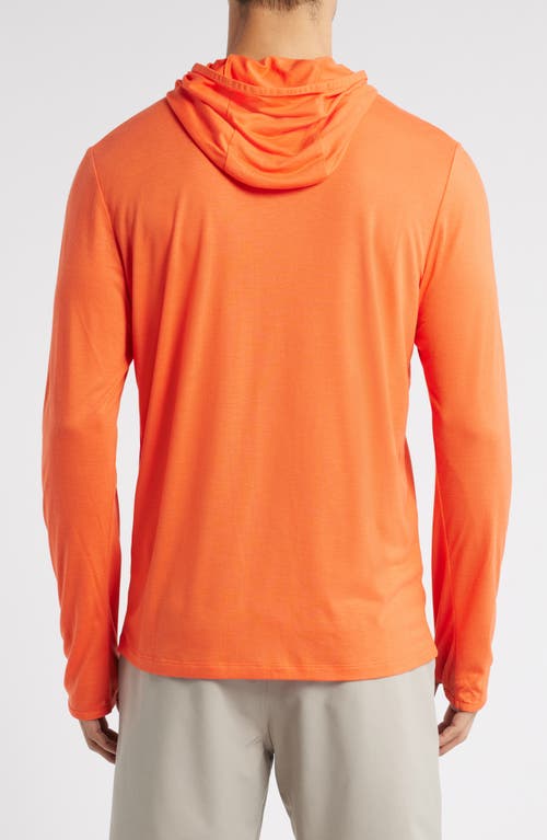 Free Fly Bamboo Lightweight Hoodie In Tigerlily In Orange