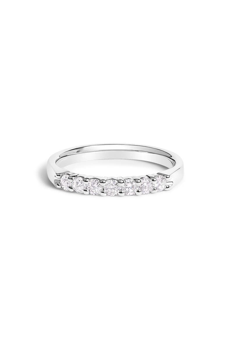 14K Gold 1/3 Ctw Diamond 7 Stone Band Ring, Main, color, White Gold