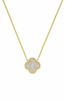 H.J. Namdar Rope Clover Diamond Station Necklace - 0.17ct.