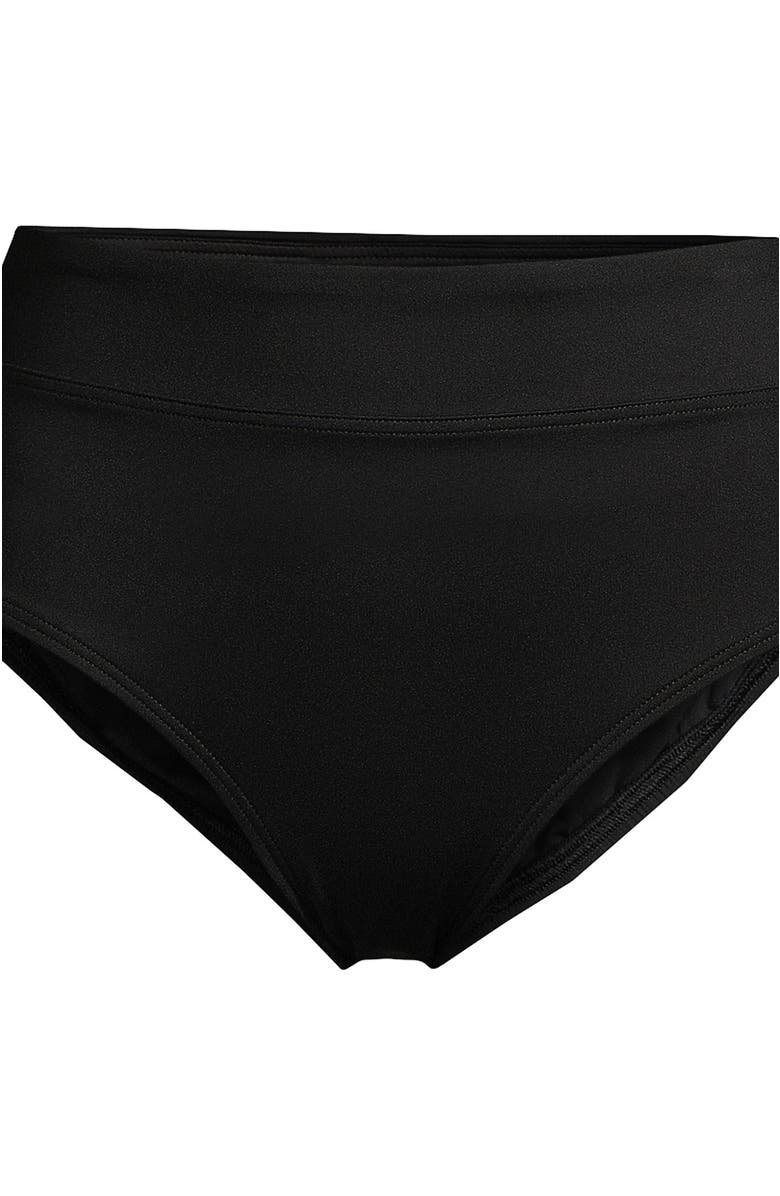 Lands' End Tummy Control High Waisted Bikini Bottoms, Alternate, color, Black