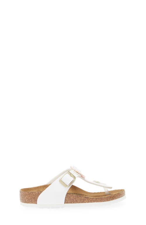 Birkenstock Kids' Gizeh Flip Flop In White