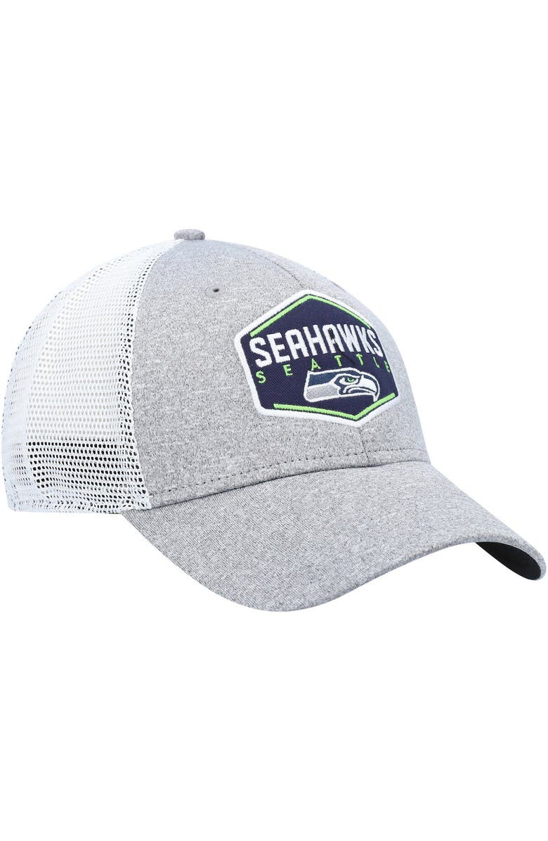 '47 Men's '47 Gray/White Seattle Seahawks Hitch Contender Flex Hat, Alternate, color,